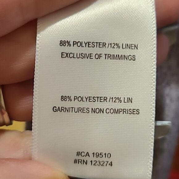 Lole gray linen blend tshirt womens size small - Picture 6 of 6